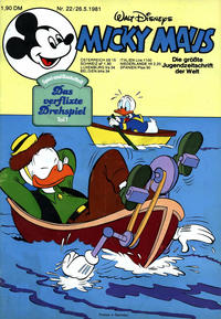 Cover Thumbnail for Micky Maus (Egmont Ehapa, 1951 series) #22/1981