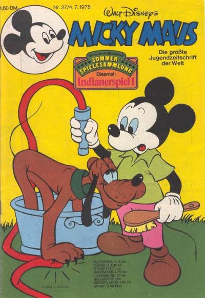 Cover for Micky Maus (Egmont Ehapa, 1951 series) #27/1978