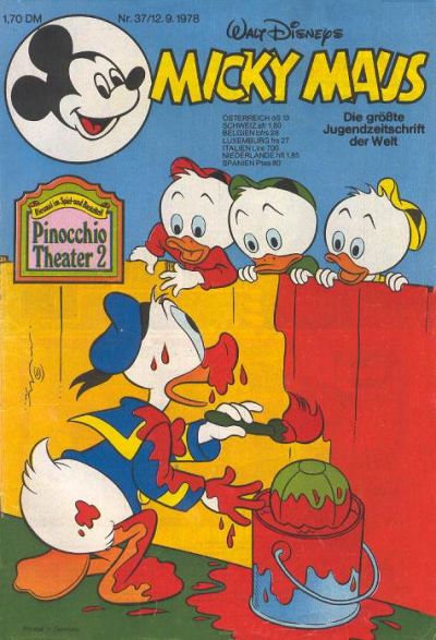 Cover for Micky Maus (Egmont Ehapa, 1951 series) #37/1978