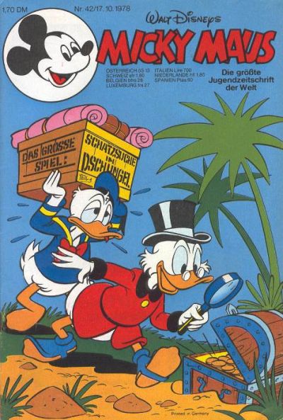 Cover for Micky Maus (Egmont Ehapa, 1951 series) #42/1978