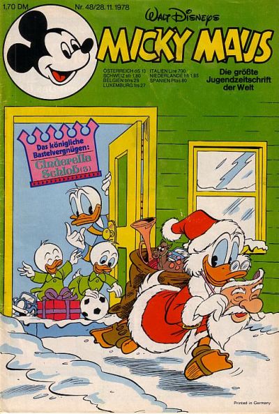 Cover for Micky Maus (Egmont Ehapa, 1951 series) #48/1978