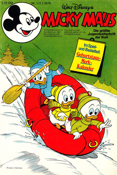 Cover for Micky Maus (Egmont Ehapa, 1951 series) #1/1979