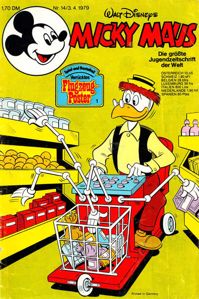 Cover for Micky Maus (Egmont Ehapa, 1951 series) #14/1979