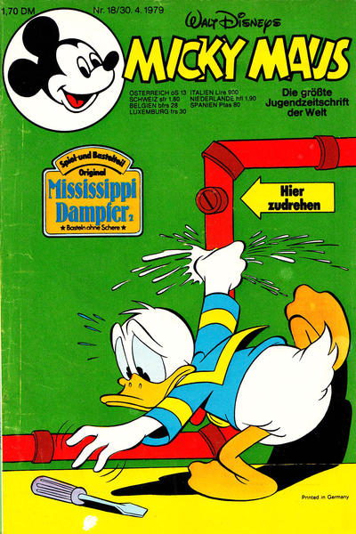 Cover for Micky Maus (Egmont Ehapa, 1951 series) #18/1979