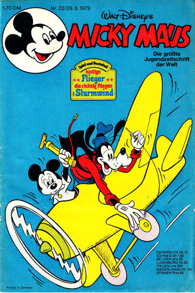Cover for Micky Maus (Egmont Ehapa, 1951 series) #22/1979