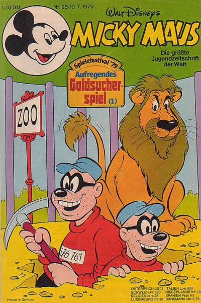 Cover for Micky Maus (Egmont Ehapa, 1951 series) #28/1979