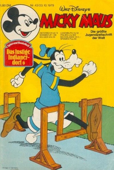Cover for Micky Maus (Egmont Ehapa, 1951 series) #43/1979