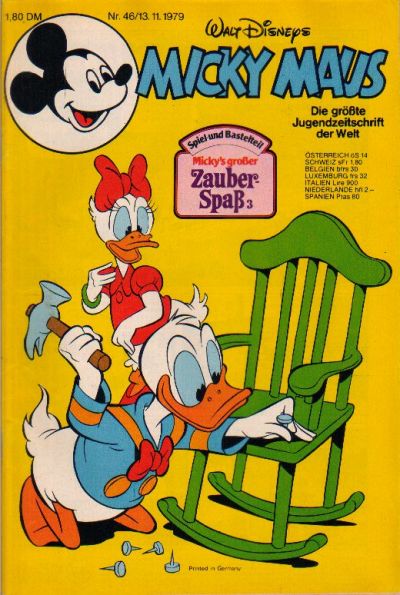 Cover for Micky Maus (Egmont Ehapa, 1951 series) #46/1979