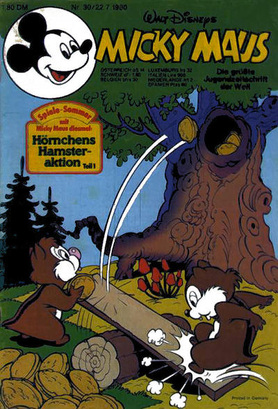 Cover for Micky Maus (Egmont Ehapa, 1951 series) #30/1980