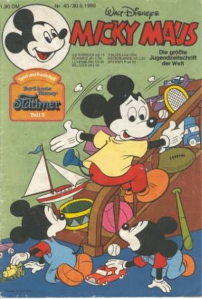 Cover for Micky Maus (Egmont Ehapa, 1951 series) #40/1980