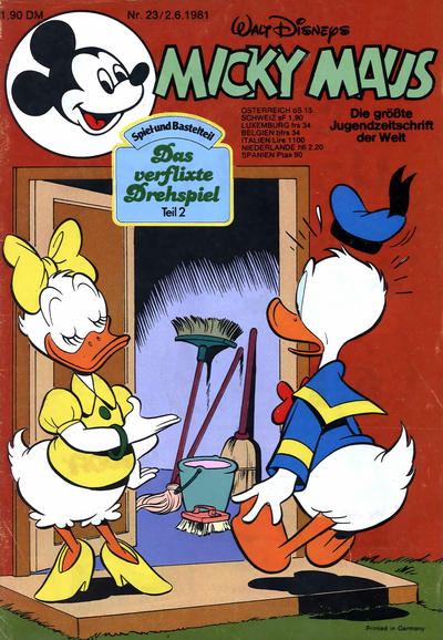 Cover for Micky Maus (Egmont Ehapa, 1951 series) #23/1981