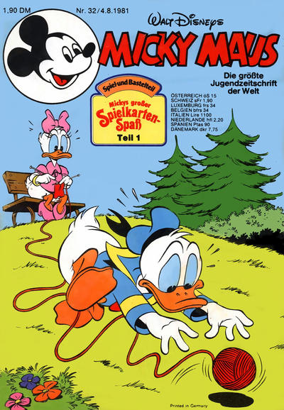 Cover for Micky Maus (Egmont Ehapa, 1951 series) #32/1981