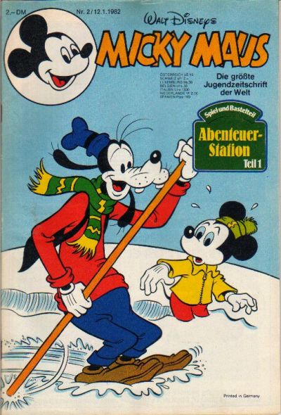 Cover for Micky Maus (Egmont Ehapa, 1951 series) #2/1982