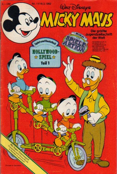 Cover for Micky Maus (Egmont Ehapa, 1951 series) #11/1982