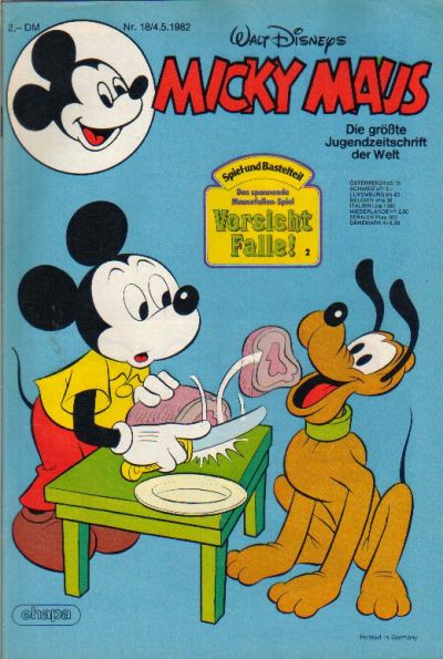 Cover for Micky Maus (Egmont Ehapa, 1951 series) #18/1982