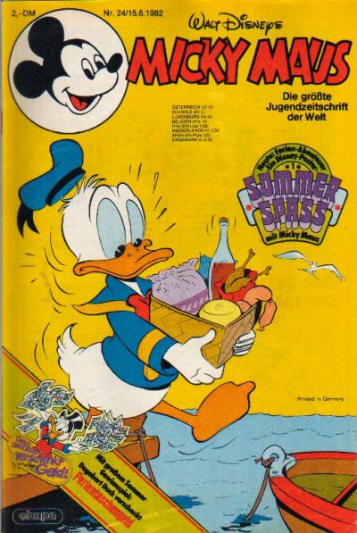 Cover for Micky Maus (Egmont Ehapa, 1951 series) #24/1982