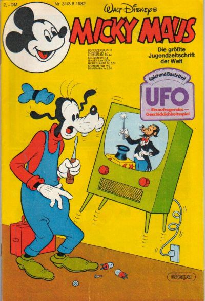 Cover for Micky Maus (Egmont Ehapa, 1951 series) #31/1982