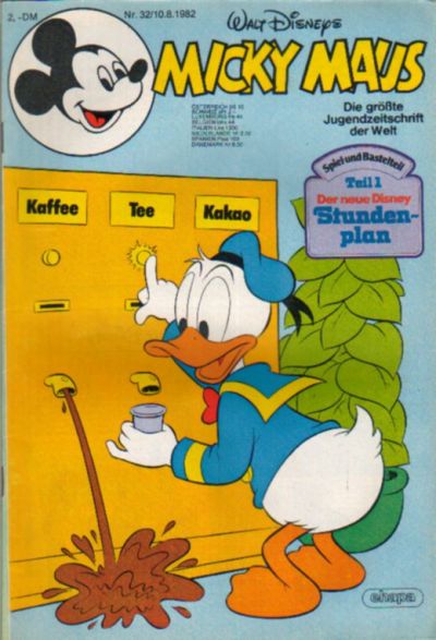Cover for Micky Maus (Egmont Ehapa, 1951 series) #32/1982
