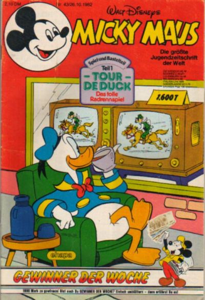 Cover for Micky Maus (Egmont Ehapa, 1951 series) #43/1982