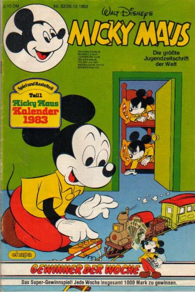 Cover for Micky Maus (Egmont Ehapa, 1951 series) #52/1982