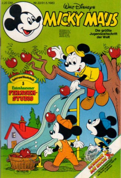 Cover for Micky Maus (Egmont Ehapa, 1951 series) #22/1983