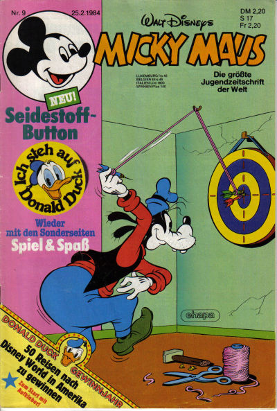 Cover for Micky Maus (Egmont Ehapa, 1951 series) #9/1984