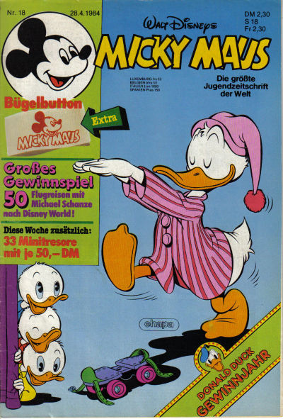 Cover for Micky Maus (Egmont Ehapa, 1951 series) #18/1984