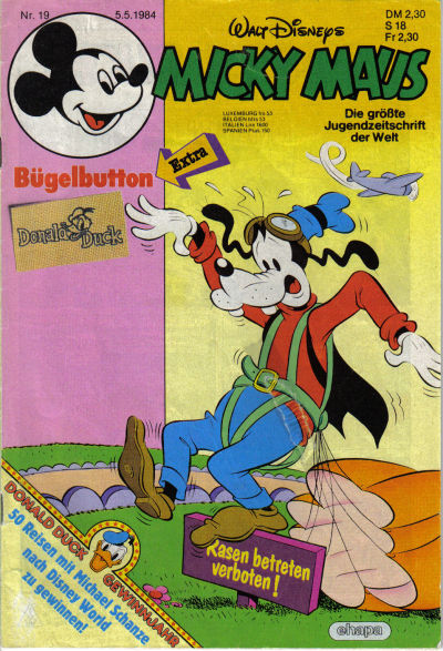 Cover for Micky Maus (Egmont Ehapa, 1951 series) #19/1984