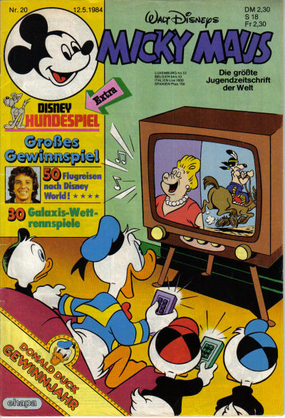 Cover for Micky Maus (Egmont Ehapa, 1951 series) #20/1984