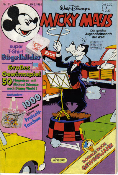 Cover for Micky Maus (Egmont Ehapa, 1951 series) #21/1984