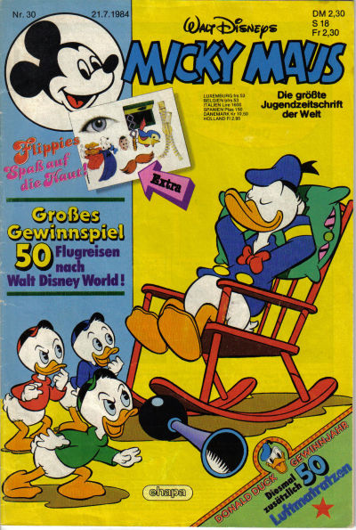 Cover for Micky Maus (Egmont Ehapa, 1951 series) #30/1984