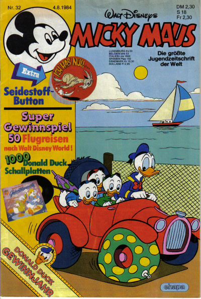 Cover for Micky Maus (Egmont Ehapa, 1951 series) #32/1984