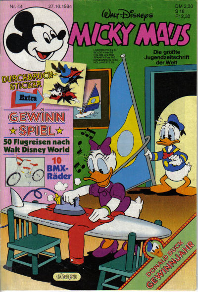 Cover for Micky Maus (Egmont Ehapa, 1951 series) #44/1984