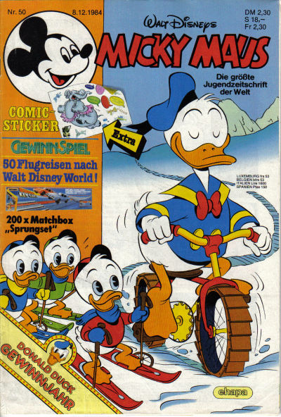Cover for Micky Maus (Egmont Ehapa, 1951 series) #50/1984