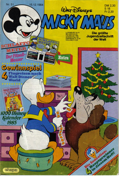 Cover for Micky Maus (Egmont Ehapa, 1951 series) #51/1984