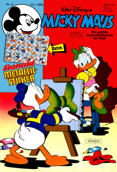 Cover for Micky Maus (Egmont Ehapa, 1951 series) #4/1986