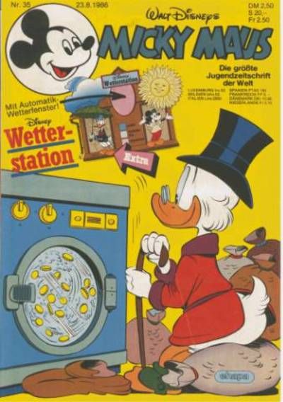 Cover for Micky Maus (Egmont Ehapa, 1951 series) #35/1986