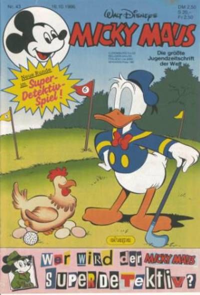 Cover for Micky Maus (Egmont Ehapa, 1951 series) #43/1986