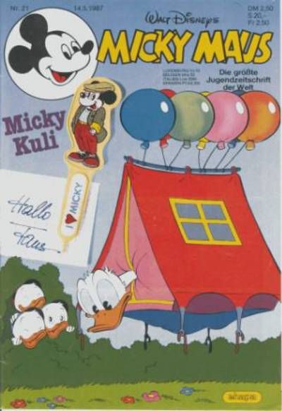 Cover for Micky Maus (Egmont Ehapa, 1951 series) #21/1987