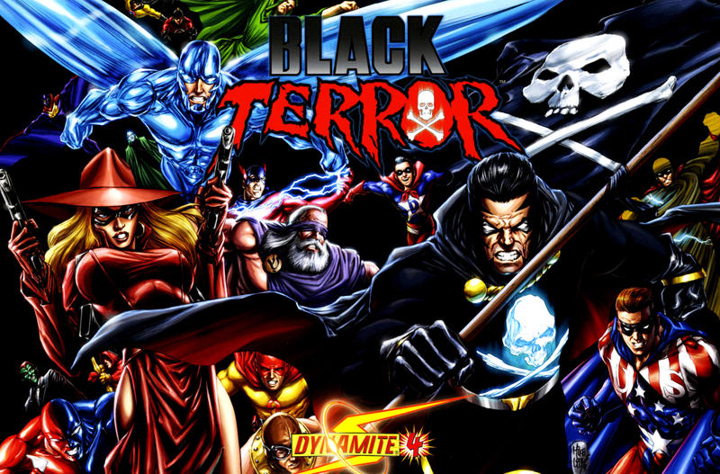 Cover for Black Terror (Dynamite Entertainment, 2008 series) #4 [Mike Lilly 1-in-25 Cover]