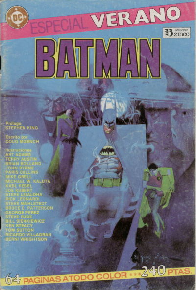 Cover for Batman [Batman Especial Verano] (Zinco, 1987 series) 