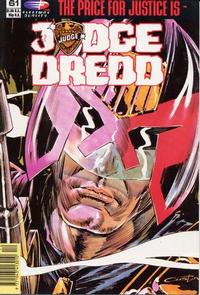 Cover Thumbnail for Judge Dredd (Fleetway/Quality, 1987 series) #61