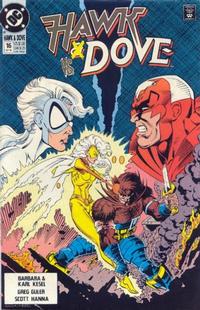 Cover Thumbnail for Hawk and Dove (DC, 1989 series) #16 [Direct]