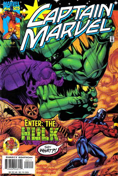 Cover for Captain Marvel (Marvel, 2000 series) #2 [Direct Edition]
