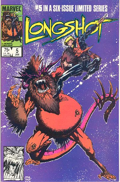 Cover for Longshot (Marvel, 1985 series) #5 [Newsstand]