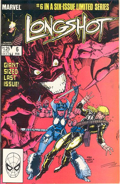 Cover for Longshot (Marvel, 1985 series) #6 [Newsstand]