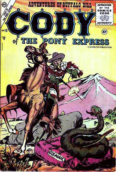 Cover for Cody of the Pony Express (Charlton, 1955 series) #10