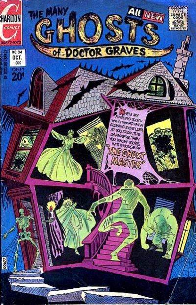 Cover for The Many Ghosts of Dr. Graves (Charlton, 1967 series) #34