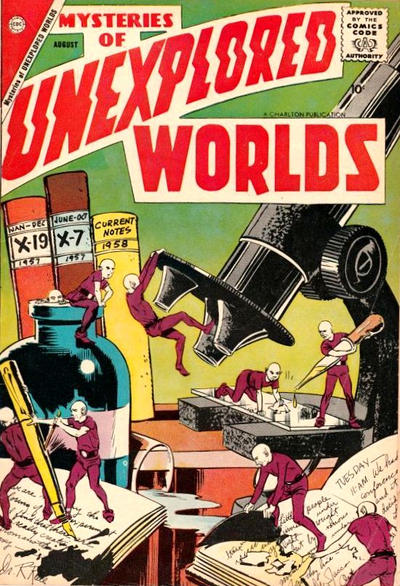 Cover for Mysteries of Unexplored Worlds (Charlton, 1956 series) #9