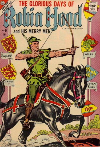 Cover for Robin Hood and His Merry Men (Charlton, 1956 series) #34